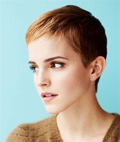 emma watson short pixie.